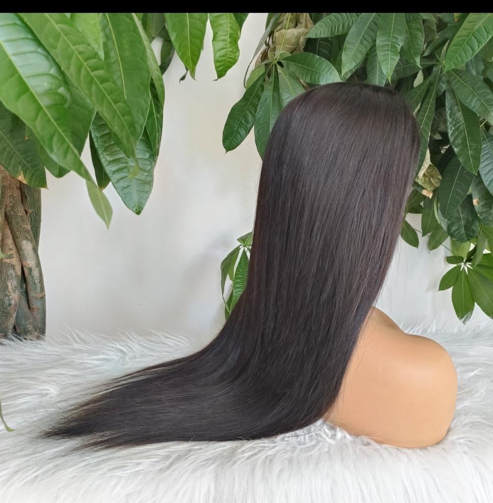 24 inch silky straight pruik/ wig 100% menselijke haar, Ophalen of Verzenden, Nieuw, Pruik of Haarverlenging