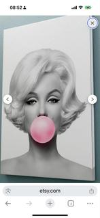 Marilyn Monroe Canvas Print met Lijst, Ophalen, Zo goed als nieuw, Print, 50 tot 75 cm