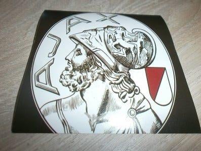 Ajax Sticker Oud Logo Vierkant, Verzamelen, Ophalen of Verzenden, Nieuw