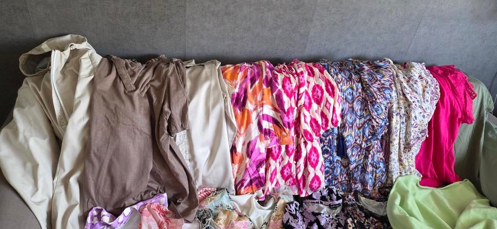 Grote zak met shirts blousjes jas en colbert maat 48/50 xxl, Kleding | Dames, Grote Maten, Ophalen, Nieuw, Zwart