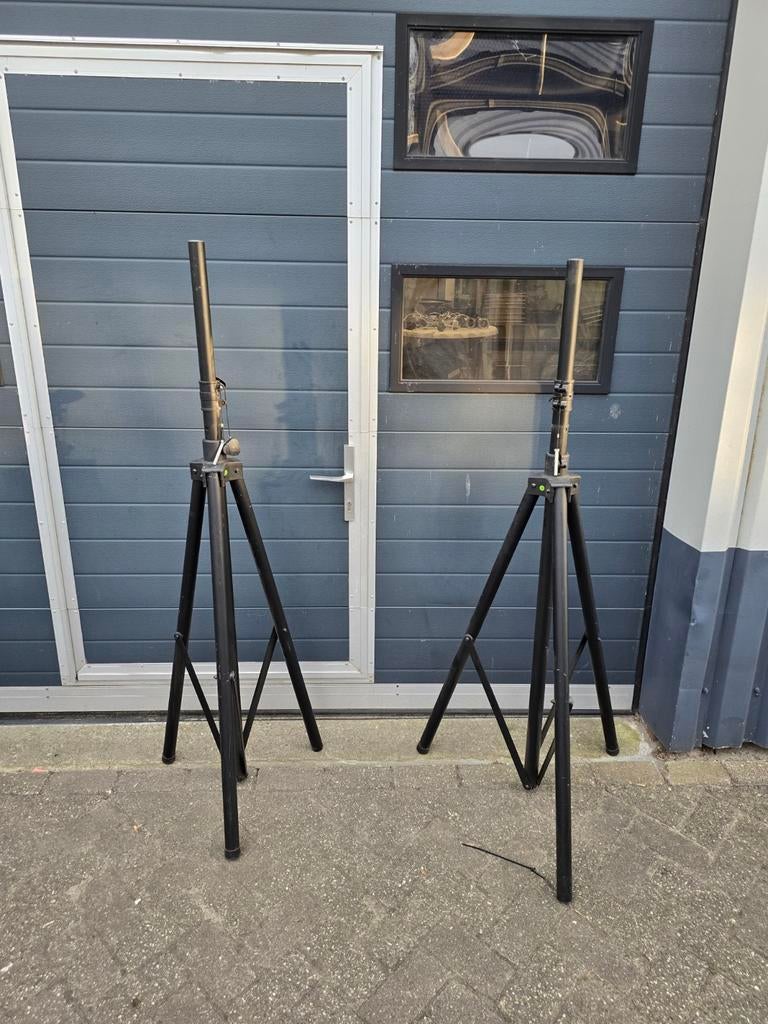 Set van 10 Speaker/Licht Statieven - Gebruikt, Ophalen