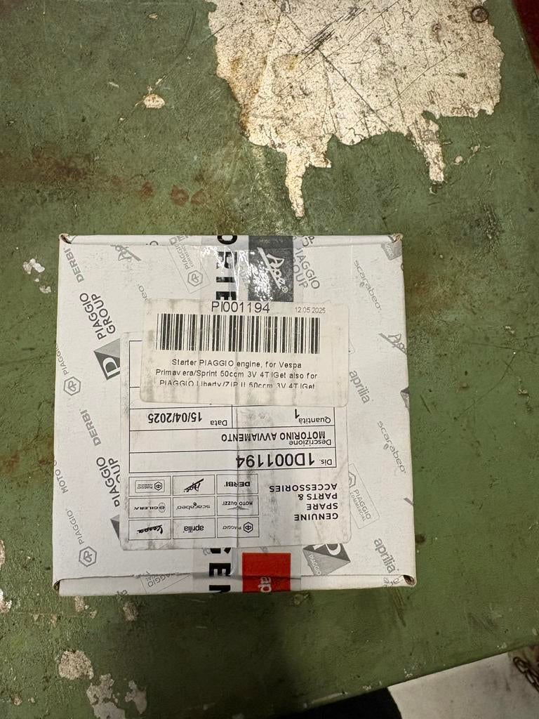 Zip/vespa iget startmotor nieuw, Ophalen of Verzenden, Zo goed als nieuw, Piaggio