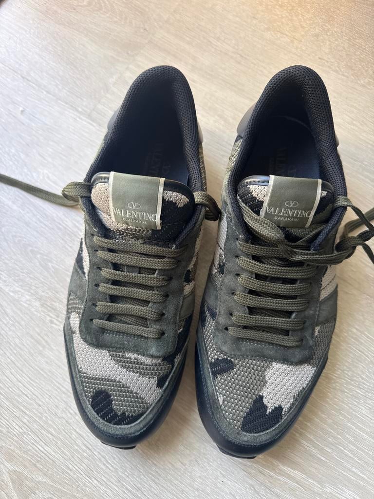Valentino Garavani Camouflage Sneakers, Ophalen of Verzenden, Gedragen, Groen, Sneakers of Gympen
