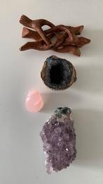 Mooie collectie kristallen: Amethist, Rozenkwarts en Geode, Verzenden, Gebruikt