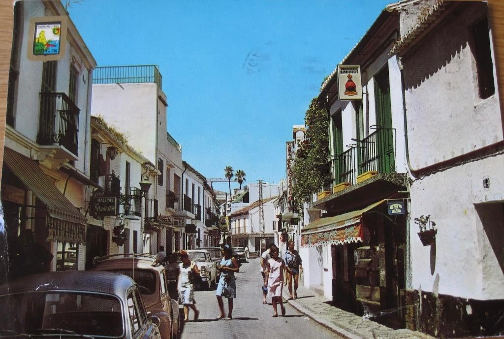 Torremolinos - Calle san Miguel - 1967, Verzamelen, Verzenden, 1960 tot 1980, Gelopen, Spanje