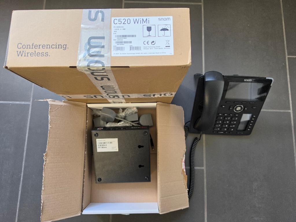 VoIP Bundle – BeroNet Gateway + Snom D785 + Snom C520 WiMi, Telecommunicatie, Ophalen, Zo goed als nieuw, Telefoon