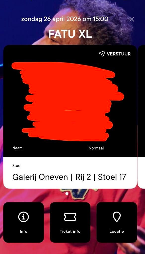 Fatu XL, Tickets en Kaartjes, Evenementen en Festivals, Twee personen