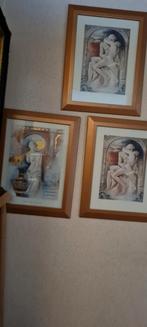 3 schilderijen, Ophalen, Hout, Minder dan 50 cm