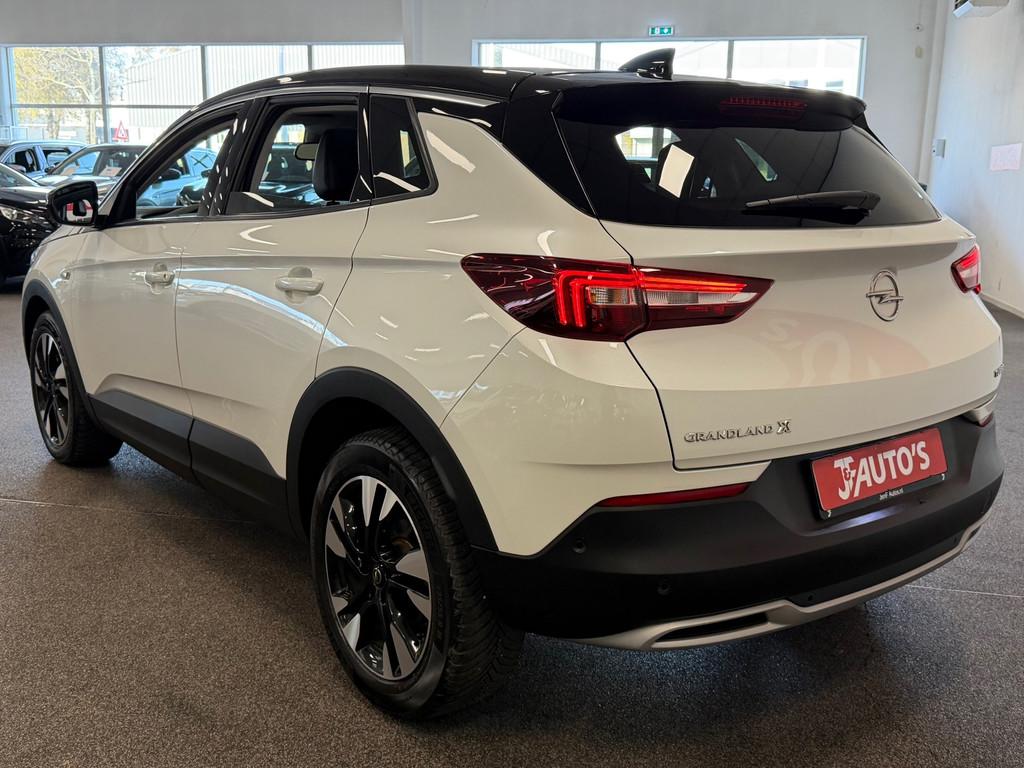 Opel Grandland X 1.2 Turbo ECC AIRCO| PANORAMA|CRUISE| PDC, Gebruikt, 1199 cc, Leder en Stof, Wit