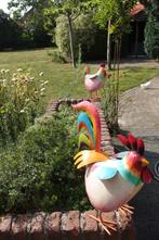 nieuw - grote haan en kip van metaal - samen 60 euro, Ophalen of Verzenden, Nieuw