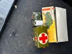 Vintage blikken ambulance met doos, Antiek en Kunst, Antiek | Speelgoed, Ophalen of Verzenden