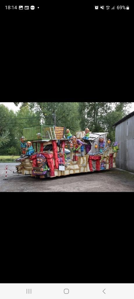 Carnavalswagen onderbouw losse onderdelen, Ophalen of Verzenden, Zo goed als nieuw, Carnaval