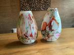 2 Prachtige FIDRIO vazen ORGANIC 40 cm hoog . Nieuwstaat ,!, Overige kleuren, Ophalen of Verzenden, Minder dan 50 cm, Glas