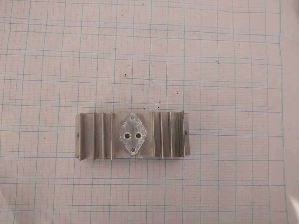 Aluminium koelblok voor elektronica, Ophalen of Verzenden, Gebruikt