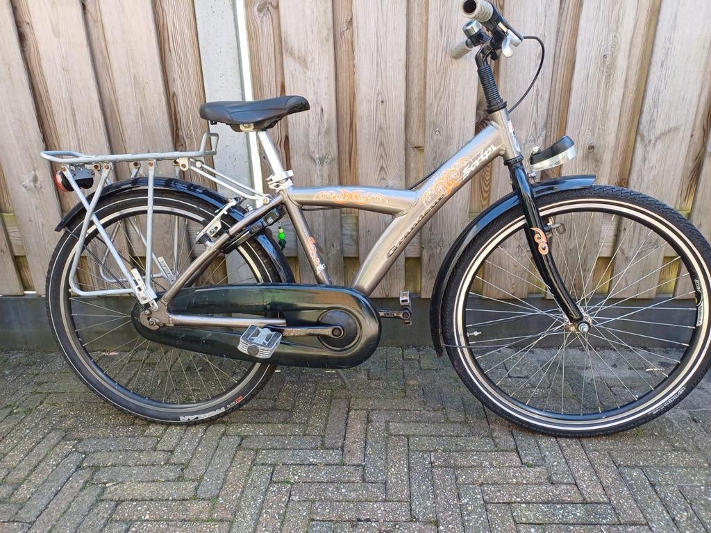 Jongens fiets, Fietsen en Brommers, Fietsen | Cruisers en Lowriders, Minder dan 47 cm, Ophalen, Gebruikt, Staal