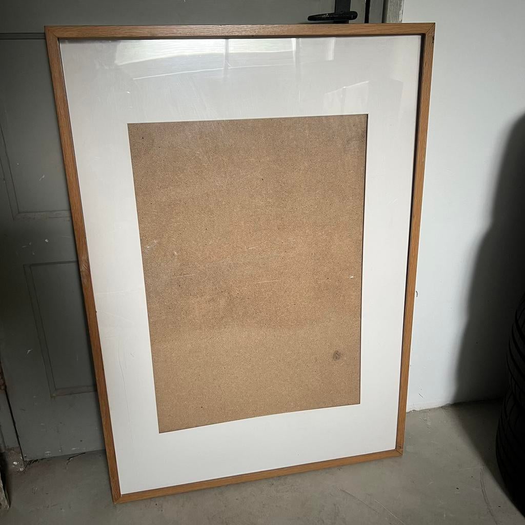 Ikea Ribba houten wissellijst met passe partout 102x72,5cm, Ophalen, Gebruikt, Hout, 75 cm of meer