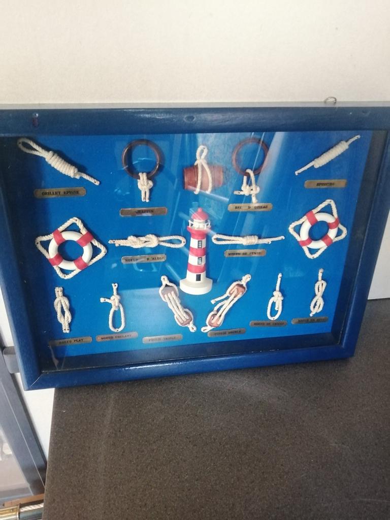 Mooie 3d showcase knopenbord mooie staat 44x34x4 cm, Schaalmodel, Motorboot of Zeilboot, Ophalen of Verzenden, Zo goed als nieuw