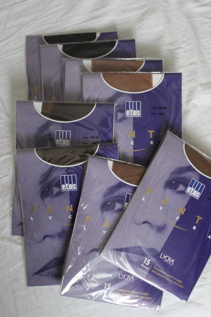 8 paar mooie lycra panty 's in diverse kleuren, Kleding | Dames, Leggings, Maillots en Panty's, Ophalen of Verzenden, Nieuw, Overige kleuren