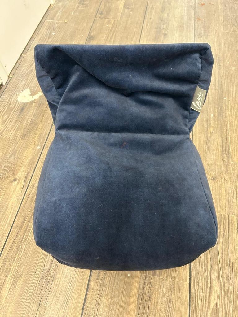 Laui lounge zitzak kid velvet, Huis en Inrichting, Zitzakken, Ophalen, Gebruikt, Blauw, Zitzak