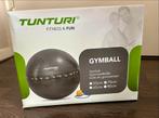 Tunturi Gymball 75 cm met pomp en oefeningen, Sport en Fitness, Fitnessmaterialen, Ophalen of Verzenden, Zo goed als nieuw, Benen