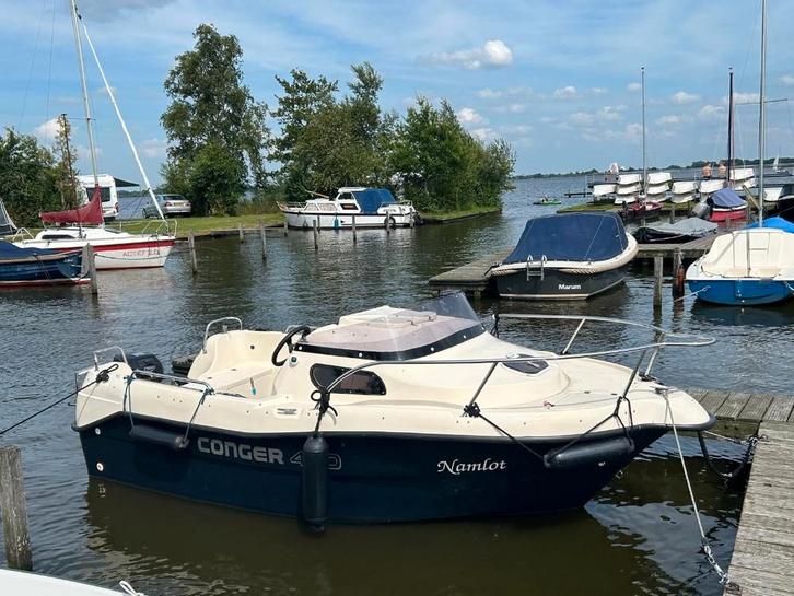 Conger 460 kajuitboot 4takt bj. 2011 incl. Trailer en meer, Watersport en Boten, Motorboten en Motorjachten, Zo goed als nieuw