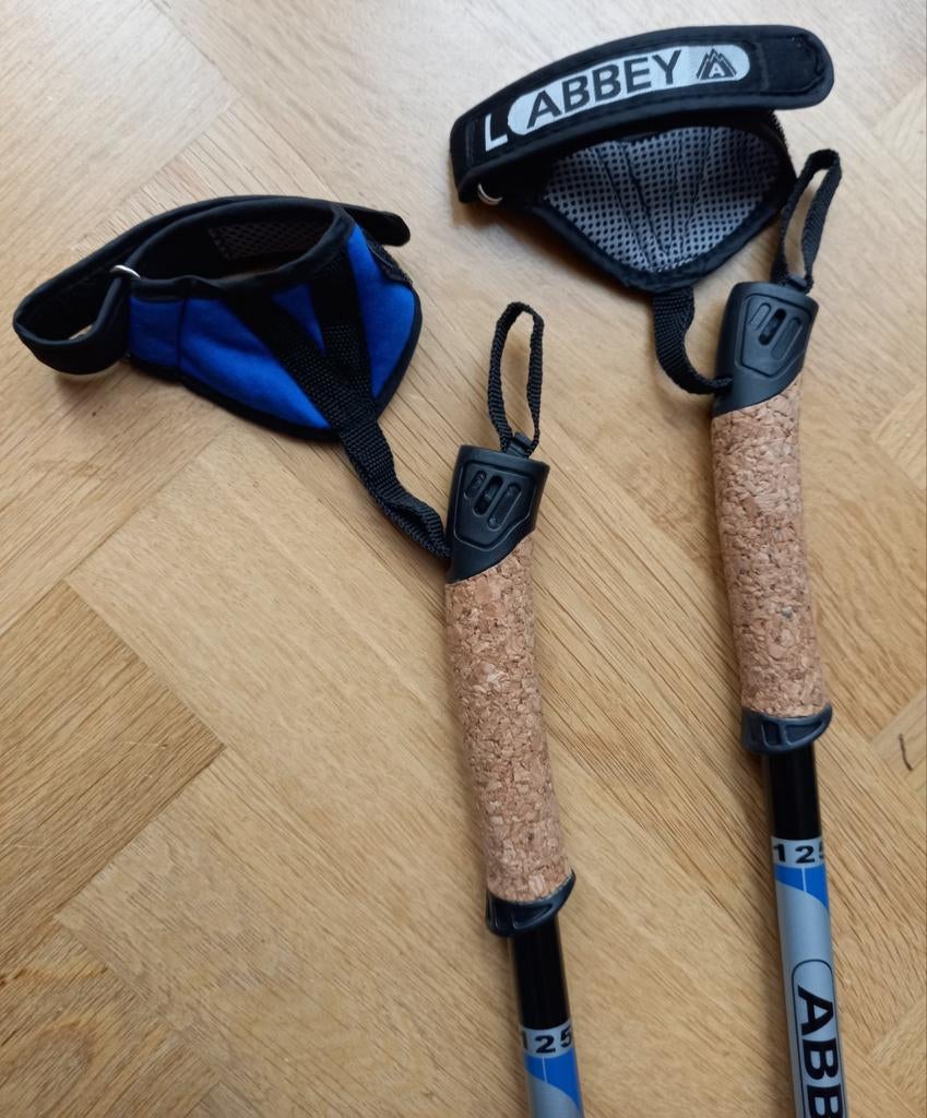 Abbey Nordic walkingstokken Carbon 125cm, Ophalen, Gebruikt, Wandelstok