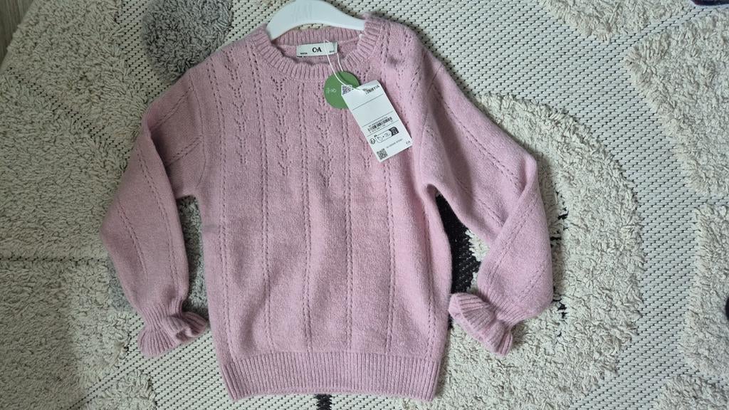 Roze trui meisje maat 128 NIEUW, Kinderen en Baby's, Kinderkleding | Maat 128, Ophalen of Verzenden, Nieuw, Meisje, Trui of Vest