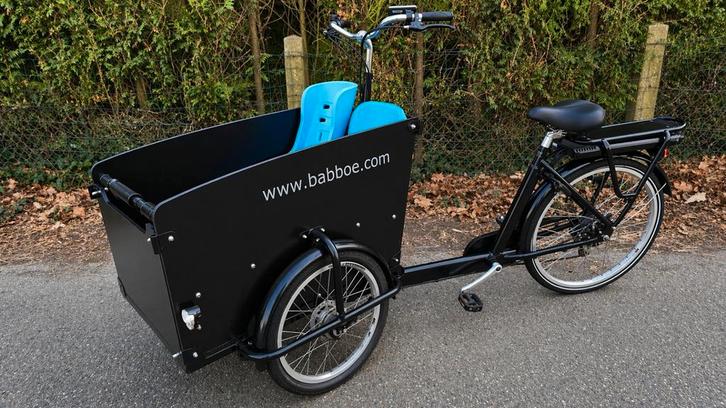 Babboe Big-E met elektrische ondersteuning nieuw model, Fietsen en Brommers, Fietsen | Bakfietsen, Gebruikt, 4 kinderen of meer
