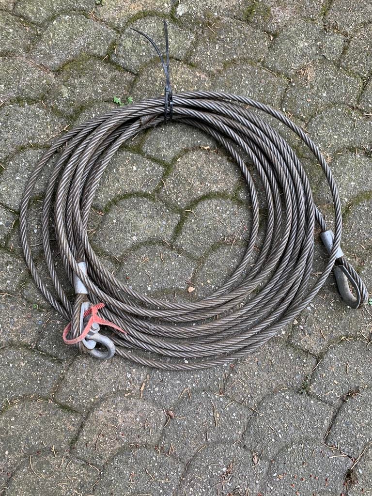 Staalkabel/ lierkabel 15 meter., Ophalen, Zo goed als nieuw