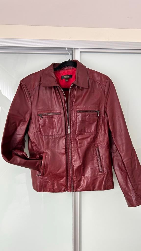 Echt leren jasje van Arma, Ophalen of Verzenden, Zo goed als nieuw, Maat 42/44 (L), Rood