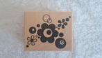 Nw houten stempel bloemen en cirkels bold, ARTRF14 F Artemio, Hobby en Vrije tijd, Stempelen, Ophalen of Verzenden, Nieuw, Houten stempel