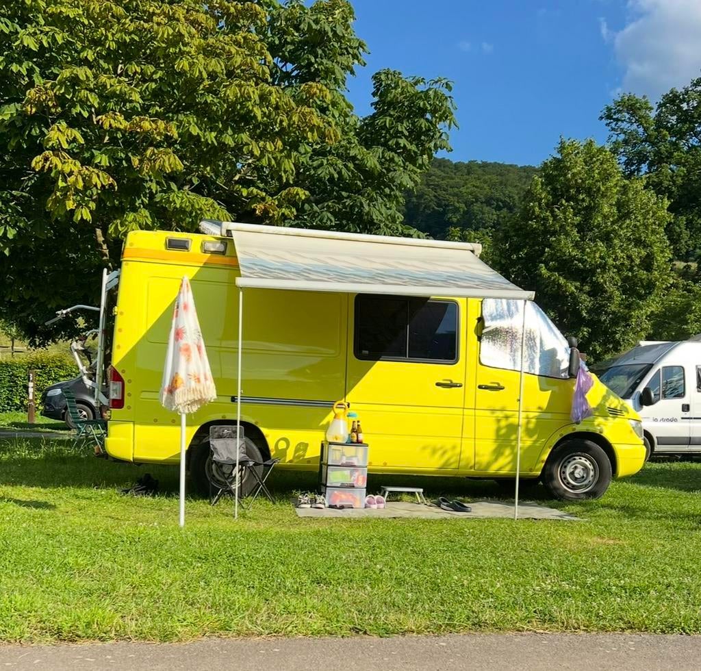 Camper Mercedes Sprinter 316 CDI (2000) Kampeerbus Ambulance, Caravans en Kamperen, Campers, Automaat, Buscamper of Camperbus