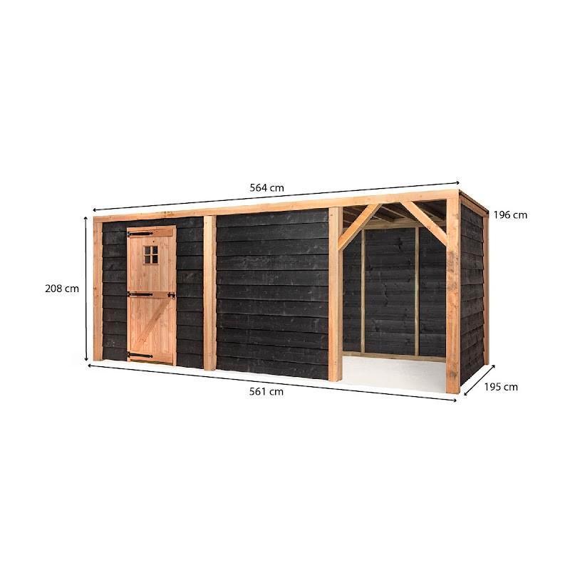 Groot zwart kippenhok Tijn, Dieren en Toebehoren, Ophalen of Verzenden, Nieuw, Kippenhok of Kippenren