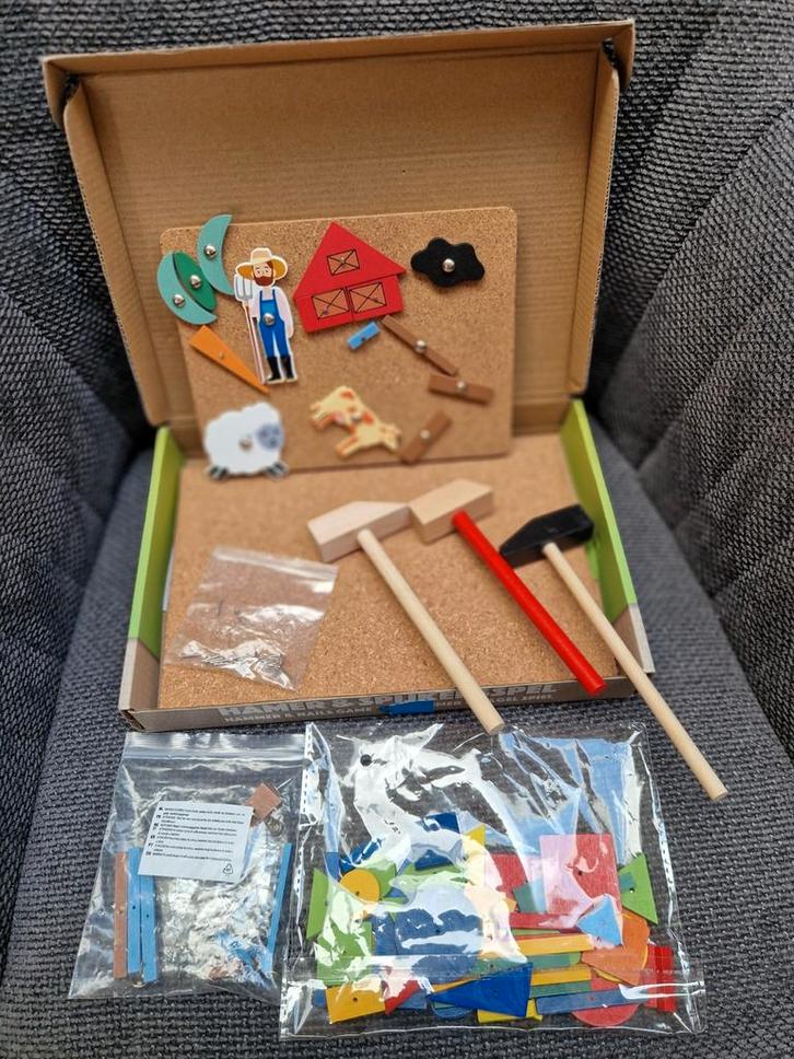 Houten Hamertje Tik, Kinderen en Baby's, Speelgoed | Educatief en Creatief, Zo goed als nieuw, Knutselen, Bouwen, Ophalen of Verzenden