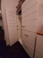 Complete babykamer wit/bruin: commode, kast, ledikant, Ophalen