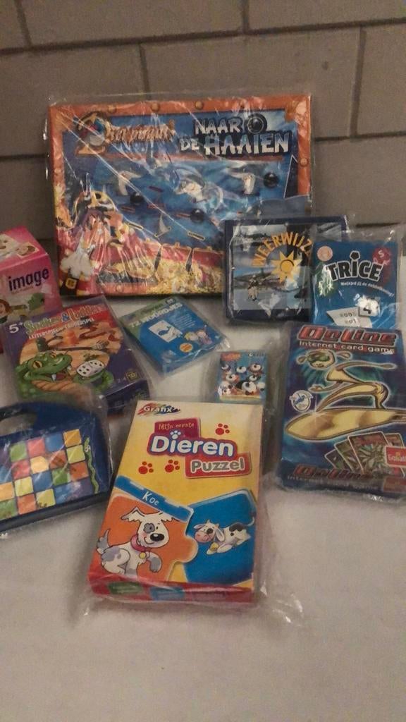 Diverse spellenpakket: bordspellen, kaartspellen, puzzel, Een of twee spelers, Ophalen of Verzenden, Nieuw