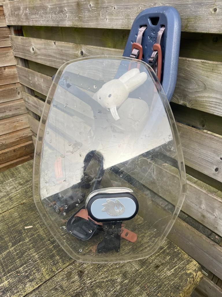 Yepp voorzitje met windscherm en Nijntje hoofdsteun, Fietsen en Brommers, Fietsaccessoires | Fietsstoeltjes, Ophalen, Gebruikt