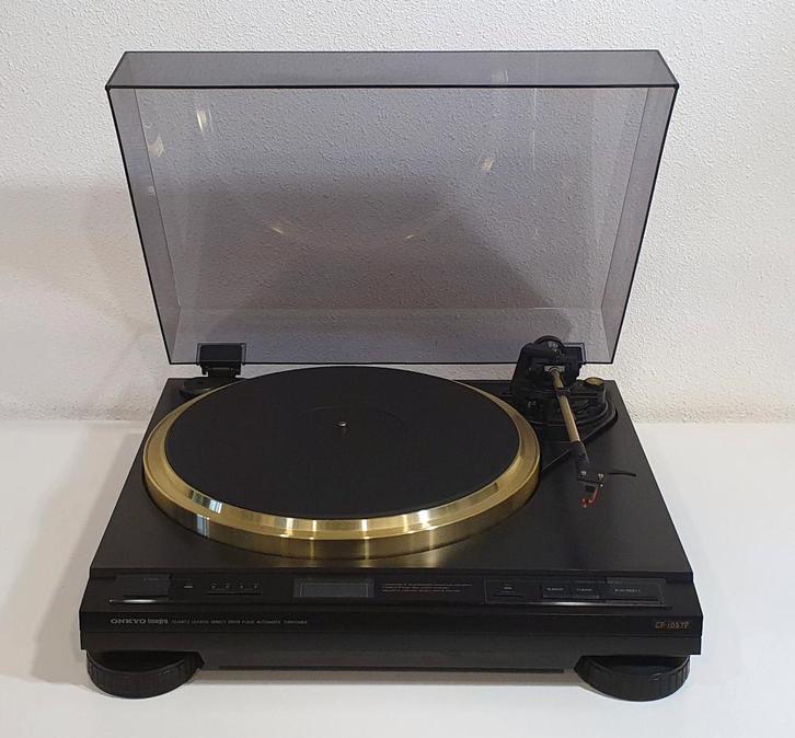 Quartz Direct Drive Platenspeler - Onkyo CP-1057F, Audio, Tv en Foto, Platenspelers, Gebruikt, Platenspeler, Overige merken, Automatisch