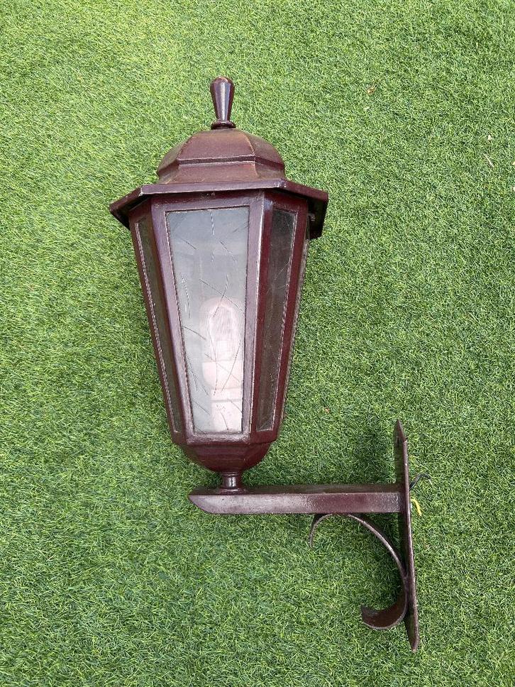 Vintage Buitenlamp, Huis en Inrichting, Lampen | Wandlampen, Gebruikt, Metaal, Ophalen