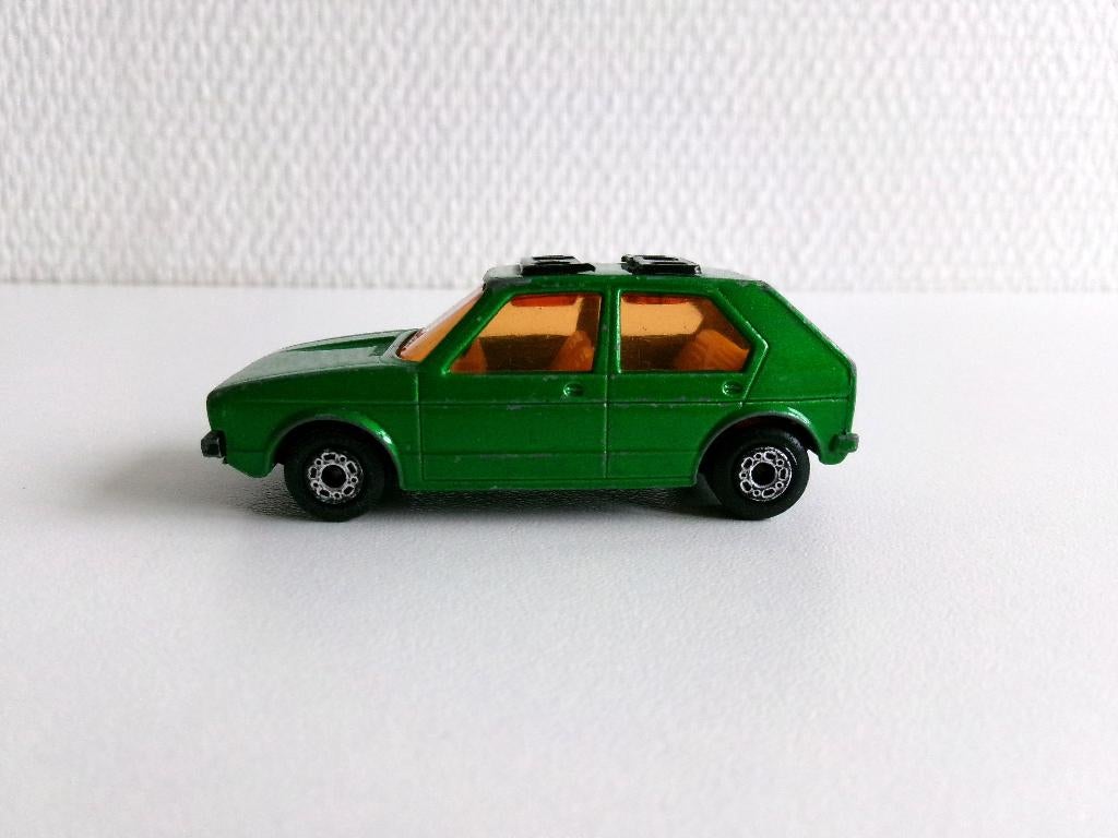 Volkswagen Golf groen 1:56 Matchbox (geen ovp, niet compleet, Ophalen of Verzenden, Gebruikt, Auto