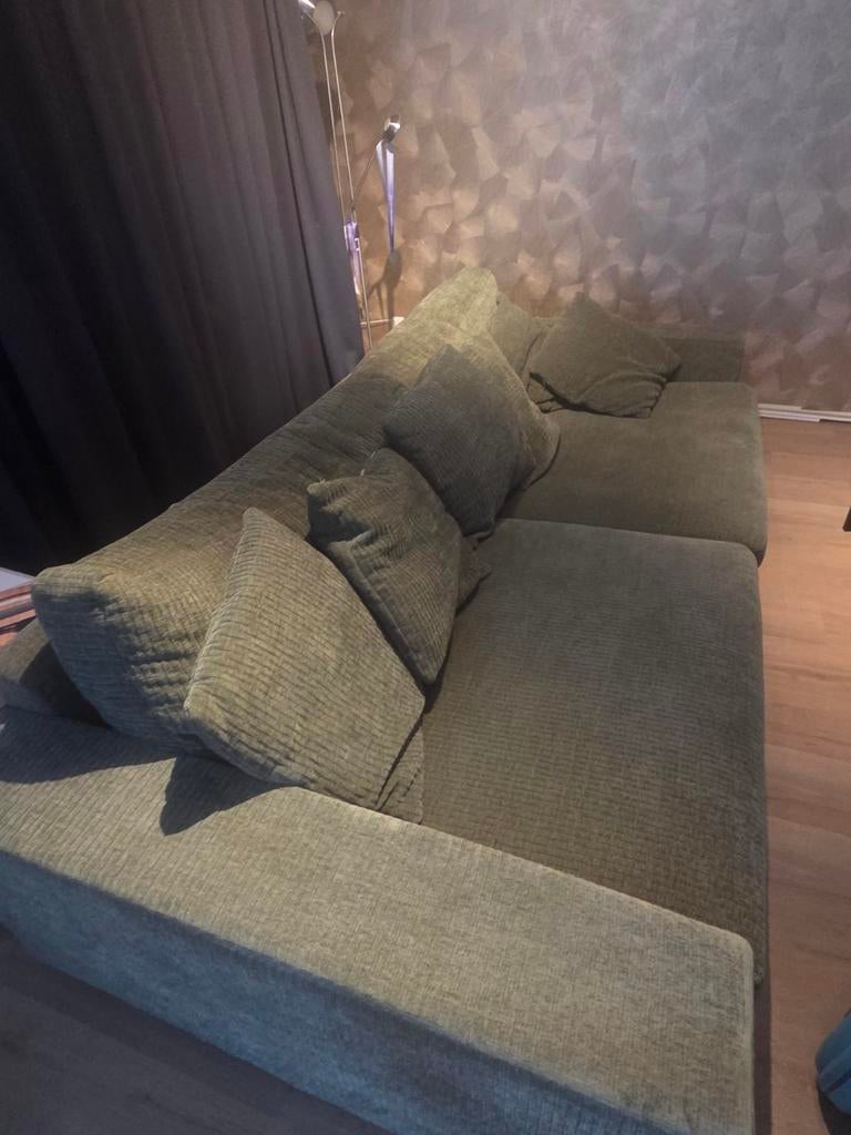 Homestock Dunphy bank - Comfortabele hoekbank in ribstof, Huis en Inrichting, Banken | Bankstellen, Gebruikt, Modern, Industrieel