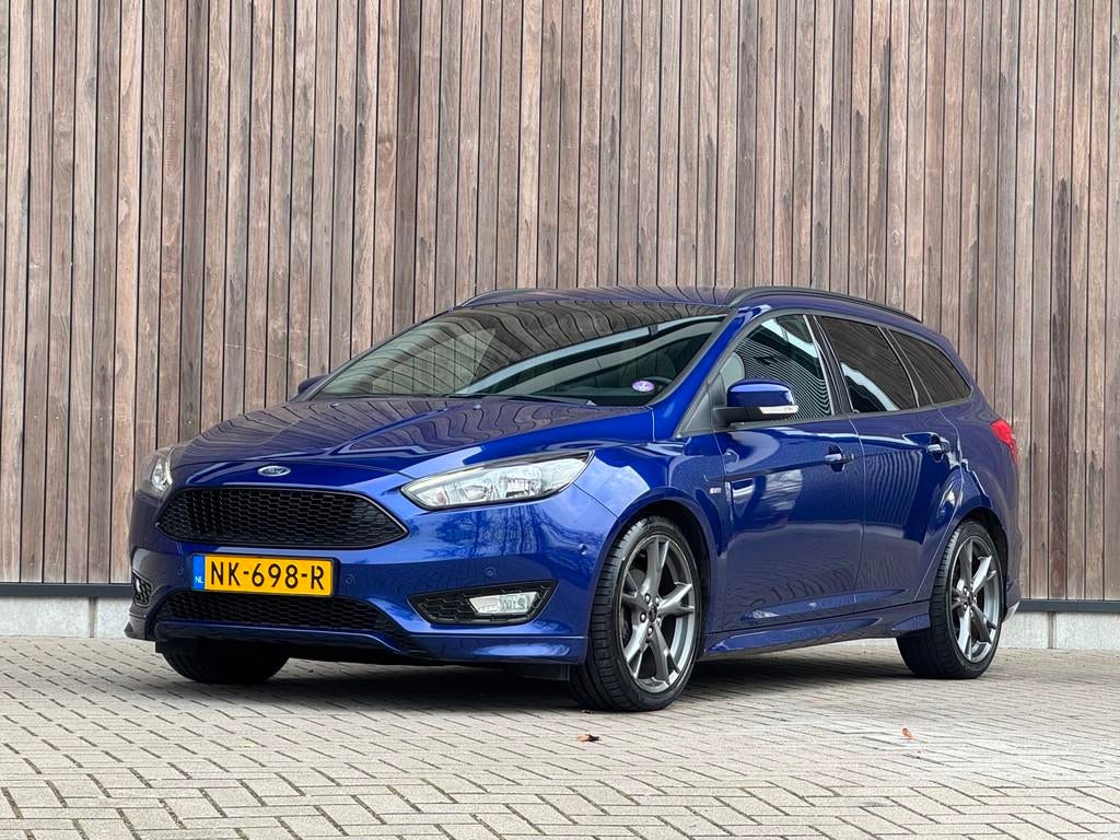 Ford Focus Wagon 1.0 ST-Line |Clima|Cruise|Navi|, Gebruikt, Blauw, Origineel Nederlands, Handgeschakeld