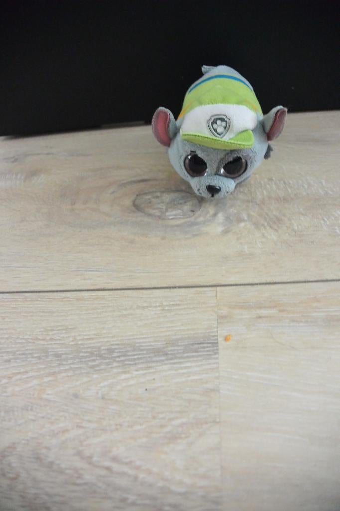 Ty Teeny knuffel Rocky - Paw Patrol, Grijs, Zo goed als nieuw, Wasbaar, Klein (minder dan 20 cm)