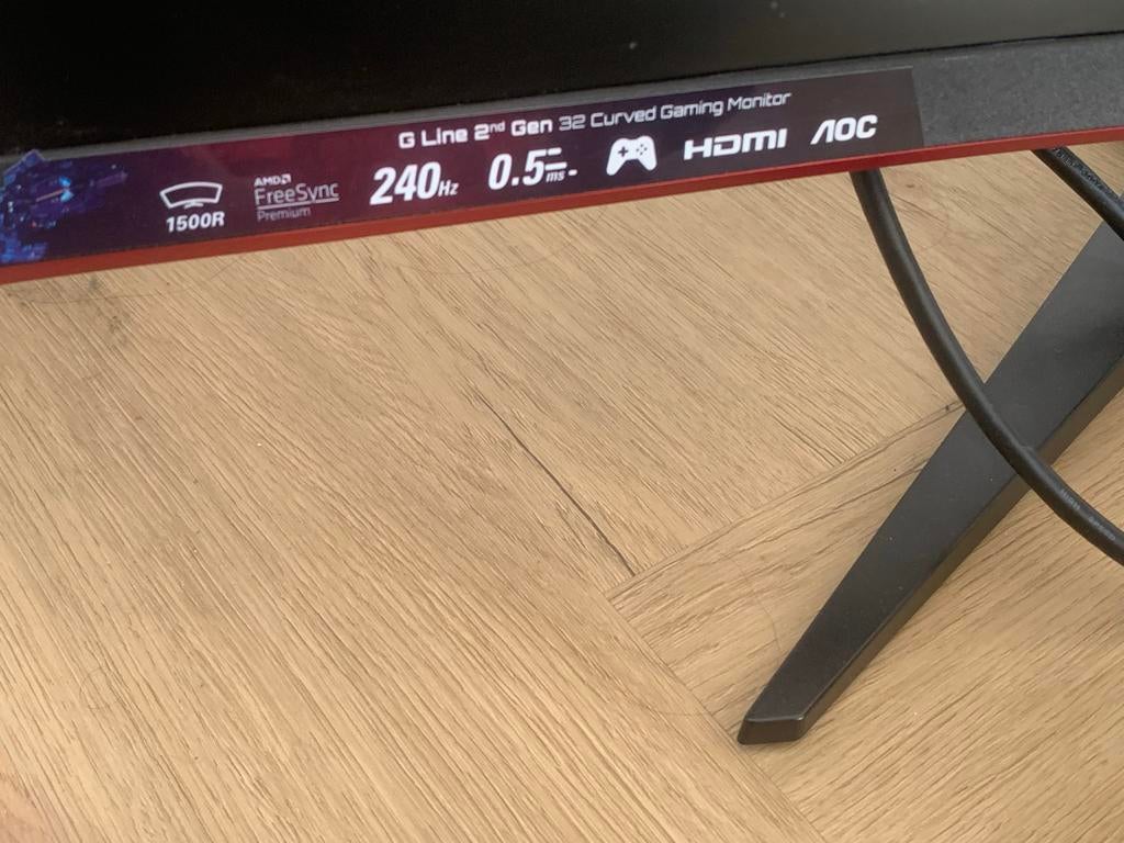 AOC 32” Curved Gaming Monitor 240Hz 0.5ms, HDMI, Curved, VA, Full HD