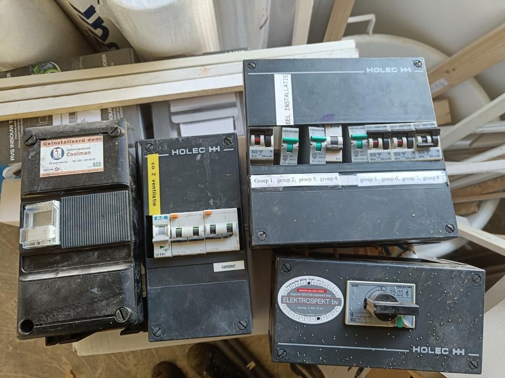 Groepen kasten holec en Eaton, Doe-het-zelf en Verbouw, Elektra en Kabels, Ophalen of Verzenden, Gebruikt, Overige typen