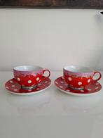 Douwe Egbert Oilily 2 kop en schotel, Huis en Inrichting, Keuken | Servies, Ophalen of Verzenden, Overige stijlen, Kop(pen) en/of Schotel(s)