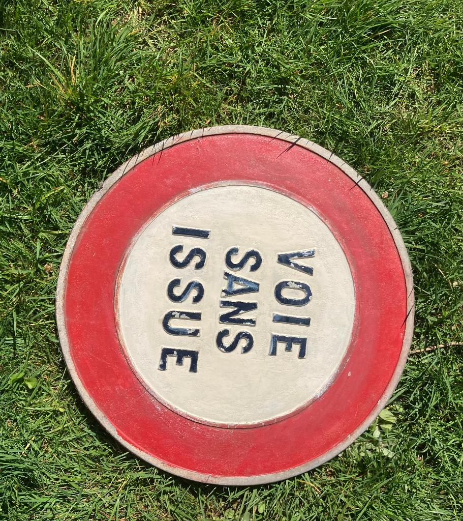 oud frans verkeersbord Voie sans issue  verboden in te rijde, Ophalen, Gebruikt, Reclamebord