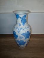 Mooie oude Chinese vaas met blauw-wit decor, Ophalen of Verzenden