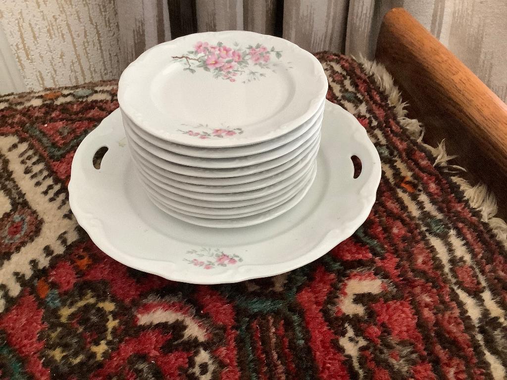 Gebak stel., Huis en Inrichting, Ophalen, Gebruikt, Bord(en), Overige stijlen