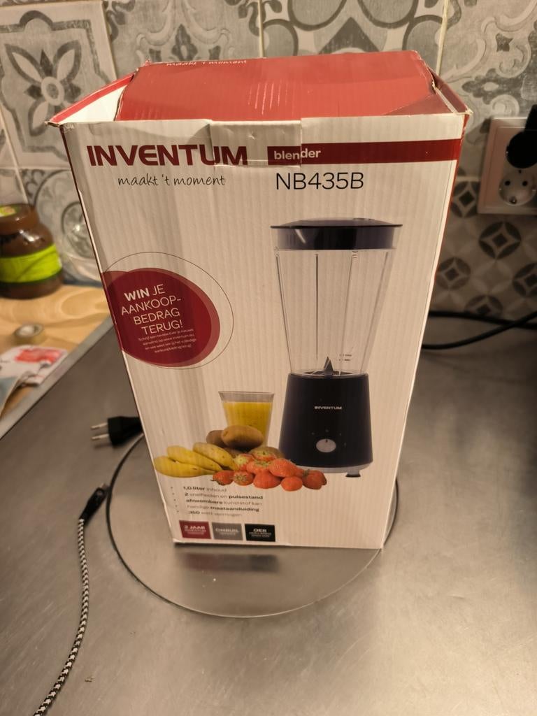 Inventum Blender NB435B - Goed werkend, Ophalen of Verzenden, Gebruikt, Blender